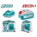 TOTAL P20S Lithium-Ion battery and charger kit 20V