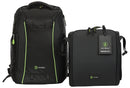 Black Plain DSLR Camera Backpack with Crossed Shoulder Strap