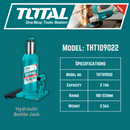 TOTAL Hydraulic Bottle Jack 2Ton
