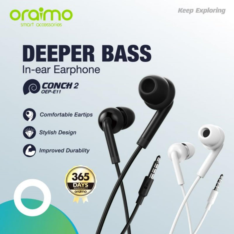 Oraimo OEP-E11 Deeper Bass Earphone