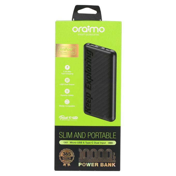 Oraimo 10 Flash 10000mAh 12W Power Bank