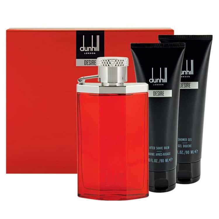 Dunhill Desire Red 3 Pcs Gift Set for Men (100ml+90ml SG+90ml ASB)