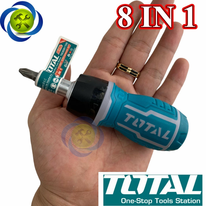 TOTAL 8 IN 1 Stubby screwdriver set             (1+1 Free)