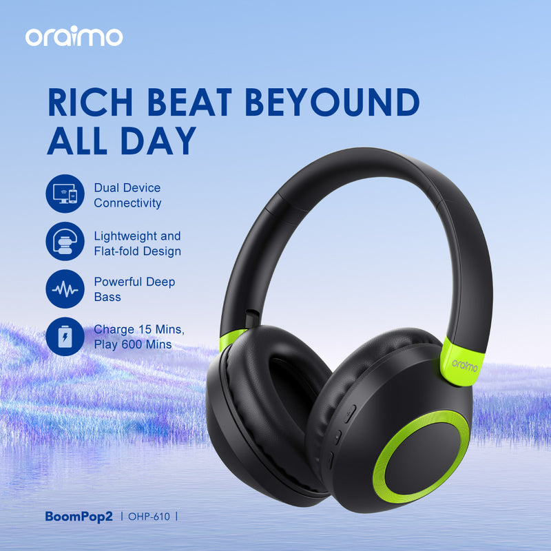 Oraimo  BoomPop 2 Wireless Headphones