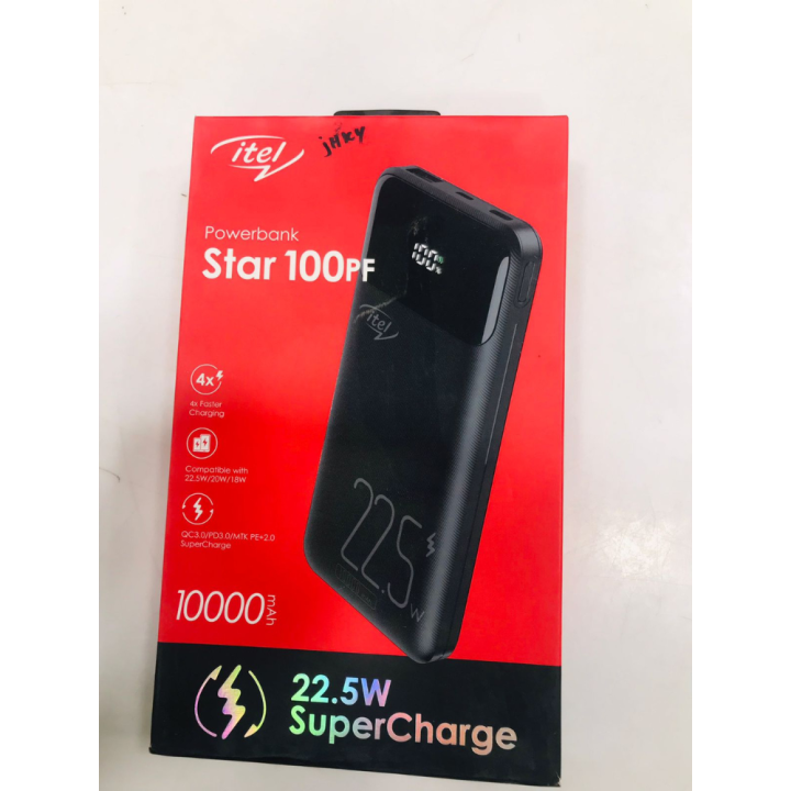 Itel star 100 PF power bank (10,000mAh) 18w/20w/22.5W