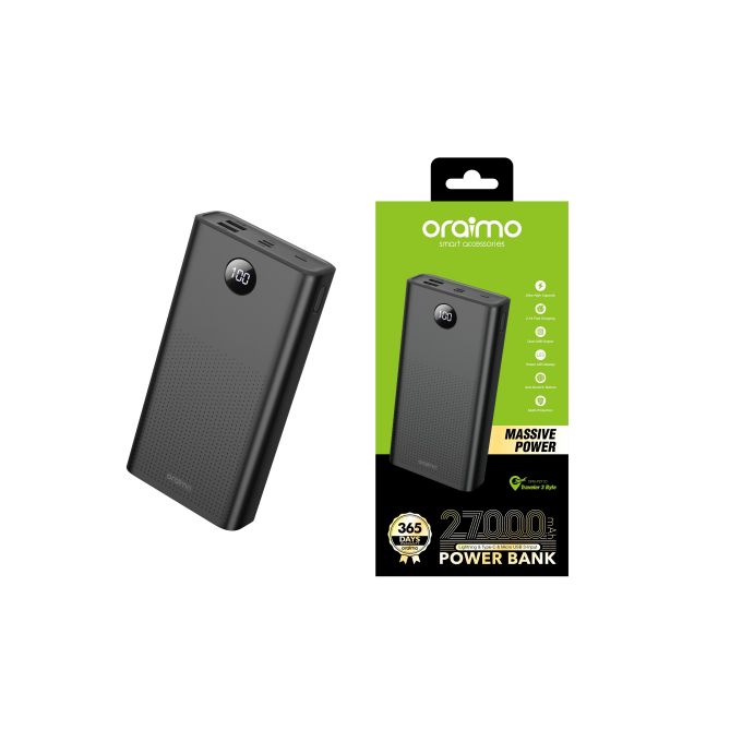 Oraimo 27000 Portable Fast Charging Power Bank