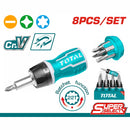 TOTAL 8 IN 1 Stubby screwdriver set             (1+1 Free)