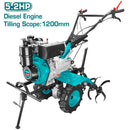 TOTAL Diesel Tiller 247cc / 5.2HP / 80cm