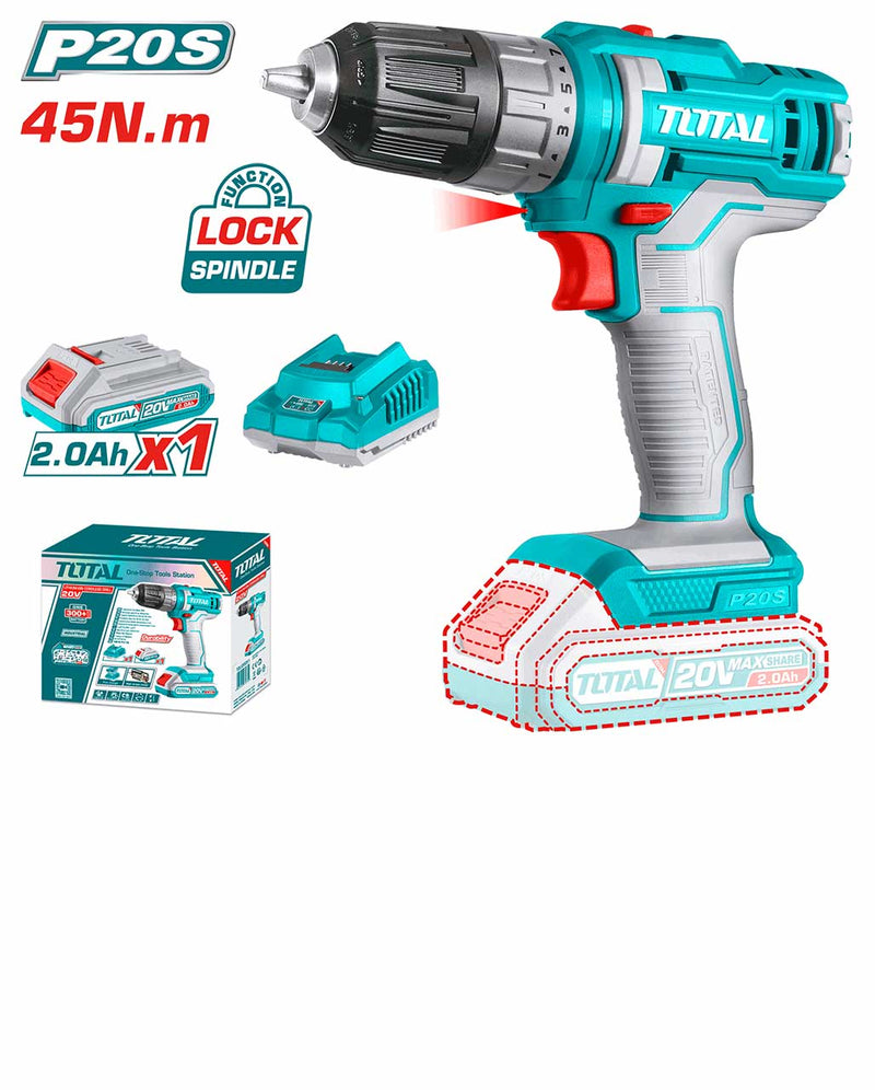 Lithium-Ion Cordless Drill 20V 1B 2Ah STA