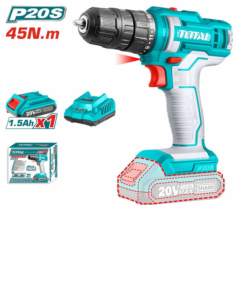 Lithium-Ion Cordless Drill 20V 1B 2Ah STA