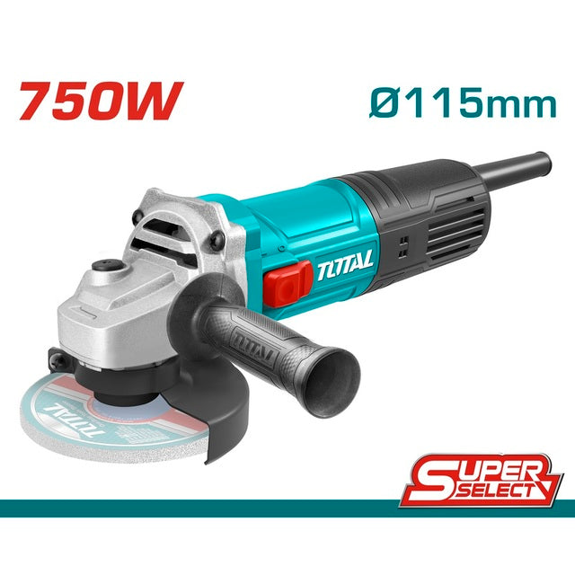 TOTAL ANGLE GRINDER 750W - 115mm