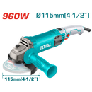 Total Angle Grinder 115mm 960W