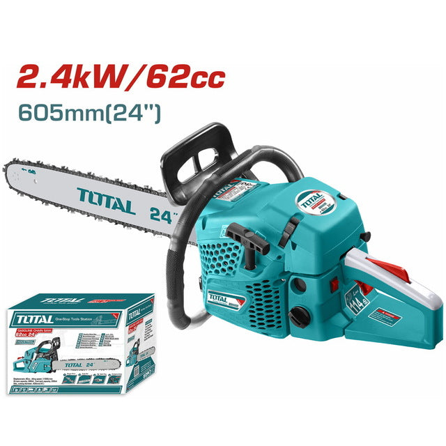 TOTAL GASOLINE CHAIN SAW 62cc 24"