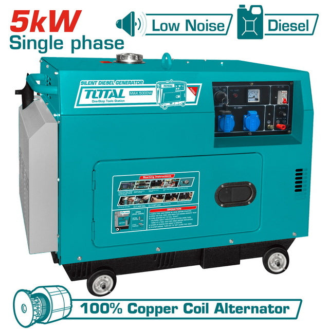 5.5kva Diesel Gen. Silent Single Phase