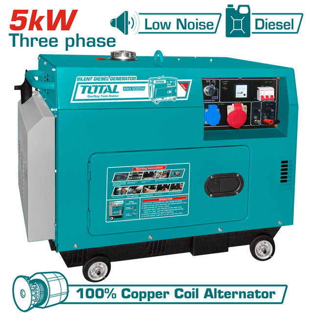 5.5kva Diesel Gen. Silent 3 Phase