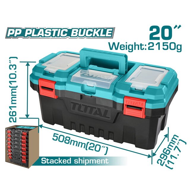 ΤΟΤΑL Plastic Tool Box 20"