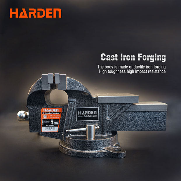 8"/36.5kg Heavy Duty Table Vice - Harden - 600613