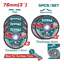 Abrasive Discs for Metal 5 Pieces of 76Mm Flat and Sunken Type