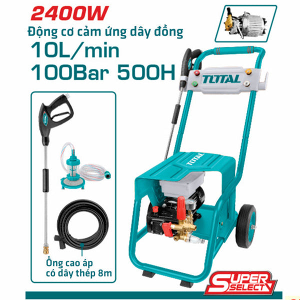 Total High Pressure Washer 100Bar 2400W for Commercial Use