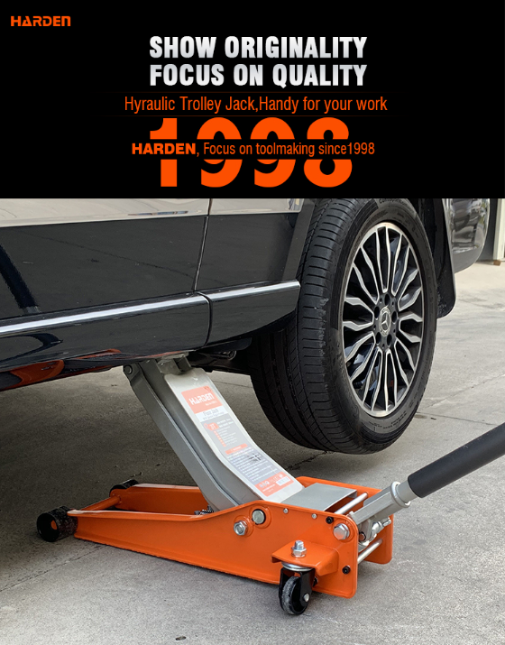 3Ton Hydraulic Trolley Jack - Harden - 730213