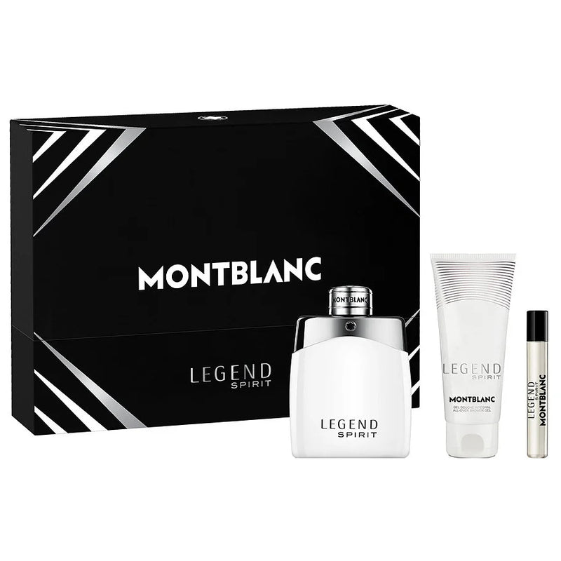 Legend Spirit by Mont Blanc 100ml EDT 3 Piece Gift Set