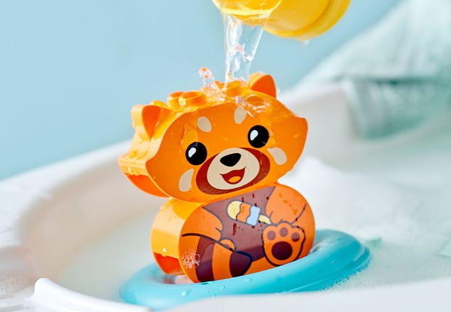 Bath Time Fun: Floating Red Panda
