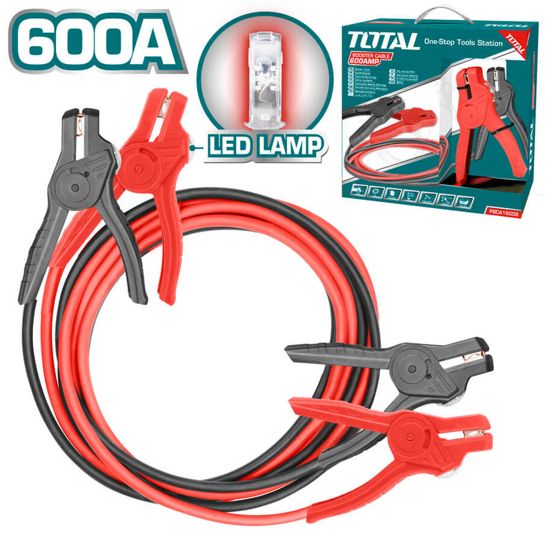 TOTAL BOOSTER CABLE 3m WITH LED LAMP