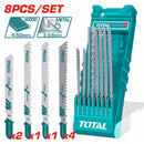TOTAL 8PCS JIG SAW BLADES SET