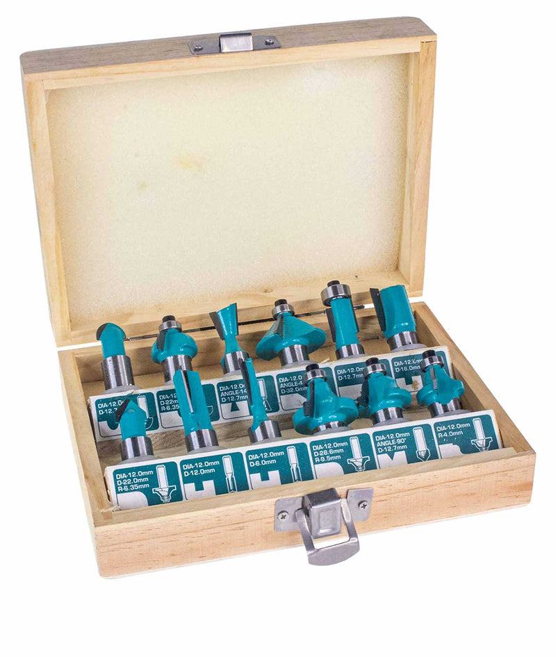 12 Pcs Router Bit Set (8MM)