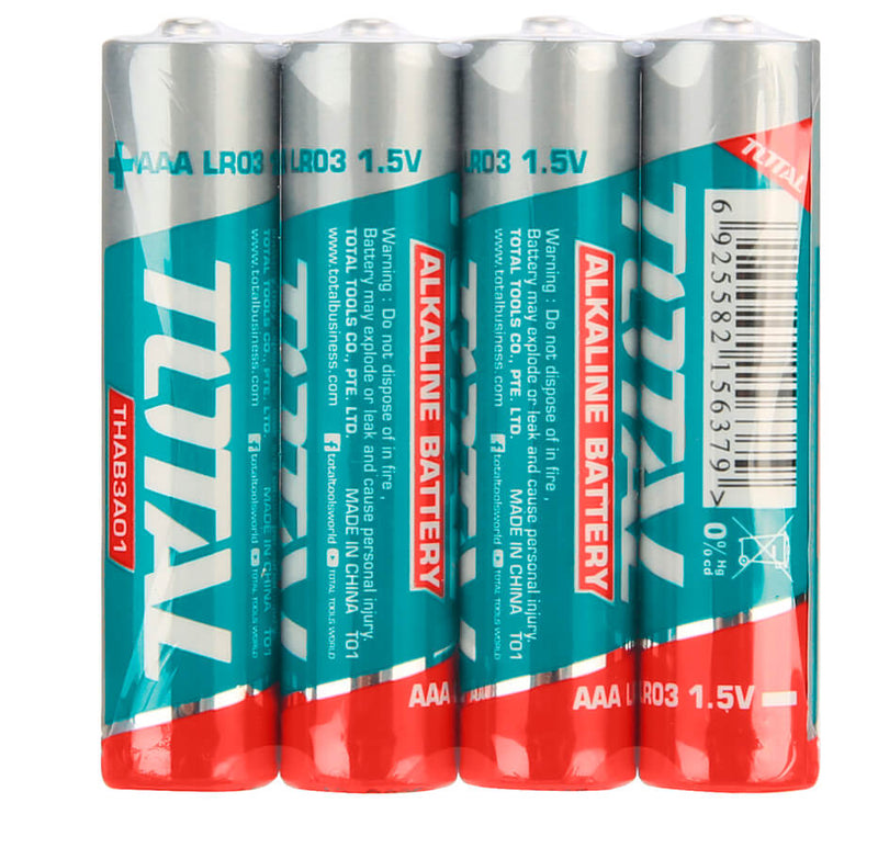 TOTAL ALKALINE BATTERIES 1.5V LR03 AAA 4PCS