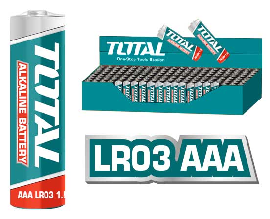 TOTAL ALKALINE BATTERIES 1.5V LR03 AAA 4PCS