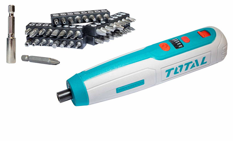 TOTAL Lithium-Ion cordless screwdriver 4V / 1.3Ah